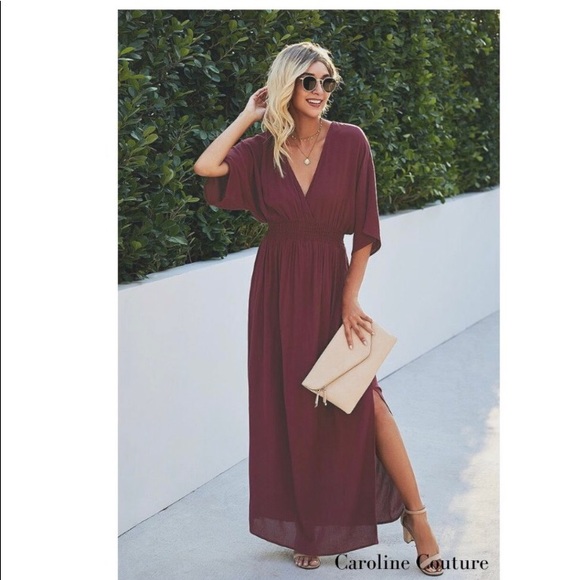 LAST ONE: Women’s Relaxed Deep V beautiful maxi dress - Picture 2 of 4